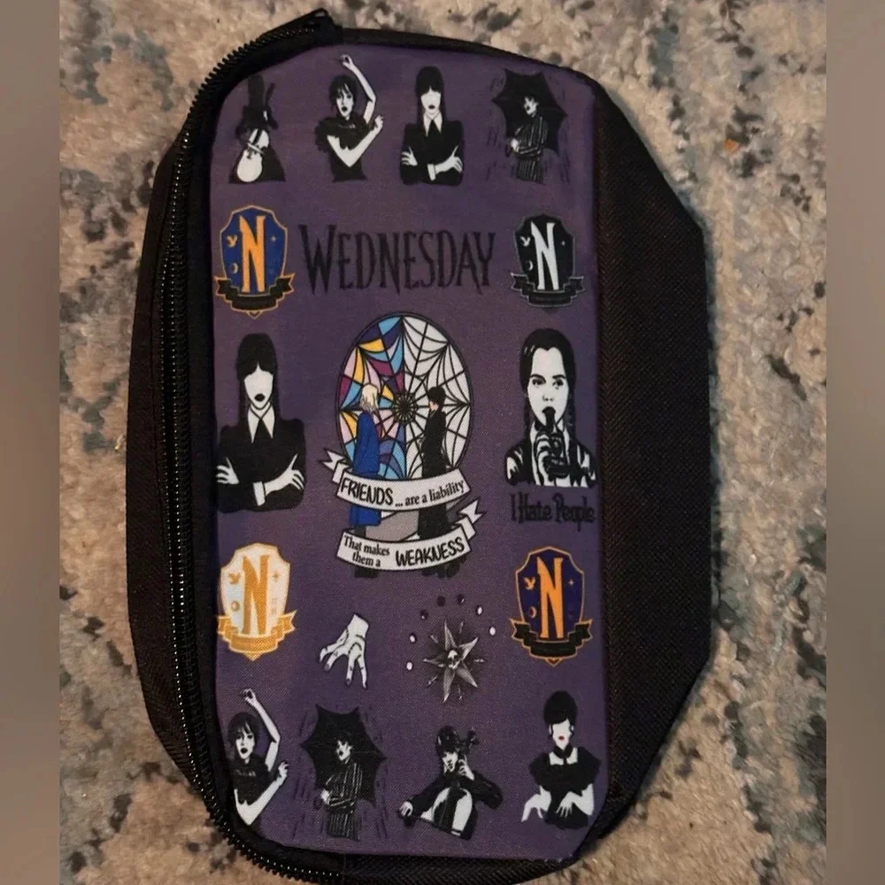 Wednesday Addams backpack, lunch bag and pencil pouch